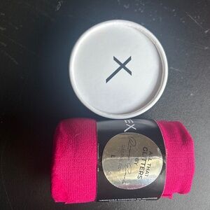 Sheertex all that glitters magenta tights size L